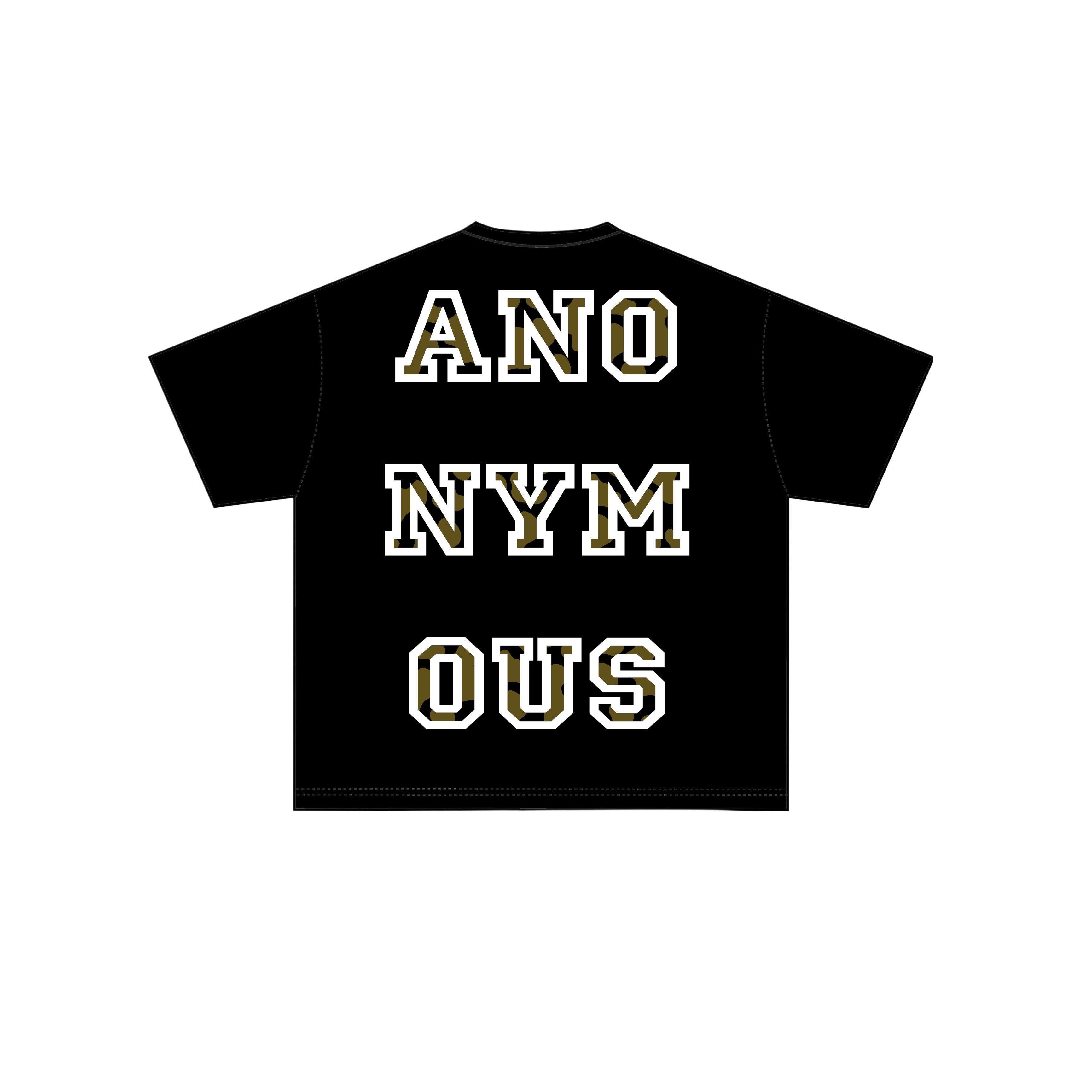 ANONYMOUS CAMOUFLAGE TSHIRT BLACK